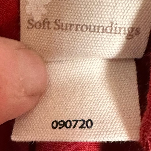 Soft Surroundings Lagia Elegant Dark Red Knit Maxi Dress Size Large - Picture 8 of 9